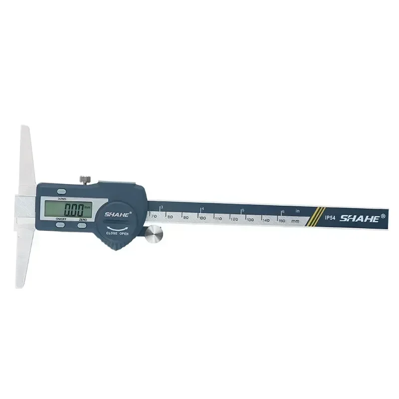 SHAHE  Electronic Digital Depth Caliper0.01 mm 150/200/300 mm Digital Single Hook Depth Gauge Stainless Steel Depth Caliper