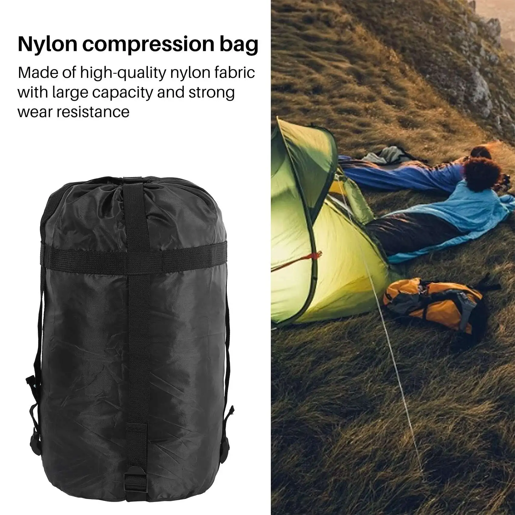●Nylon Compression Sacks Bag Sleeping bag Stuff Storage Compression Bag Sack