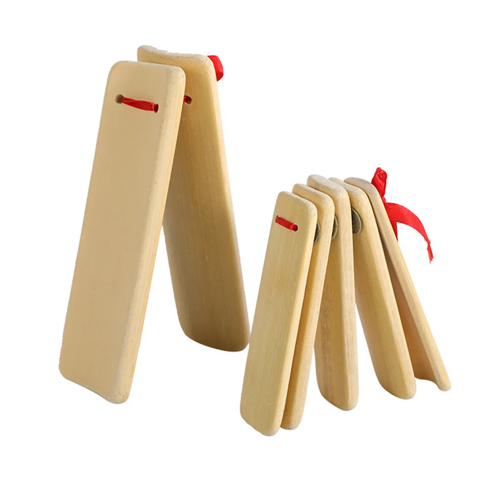 

2 pcs Beginner Kuaiban Durable Smooth Hand-polished Kids Musical Toy Compact Lightweight Traditional Clappers Allegros Box