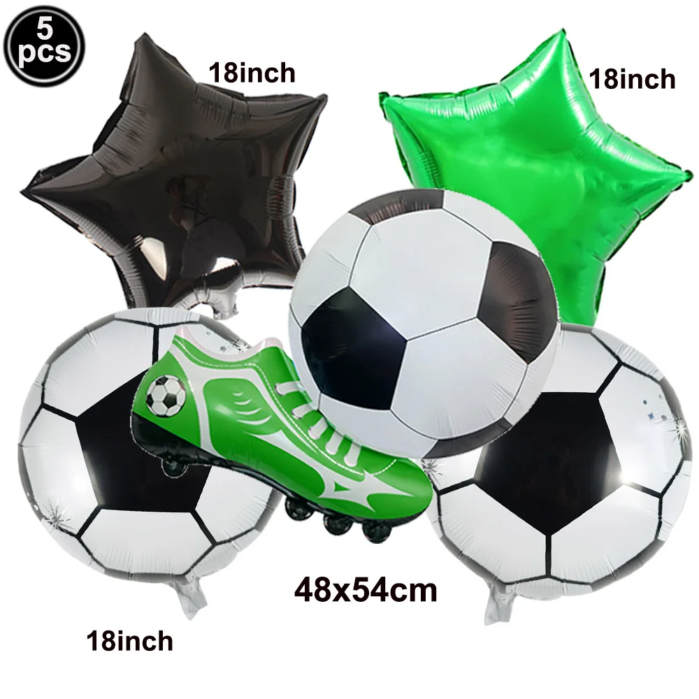 Soccer Birthday Balloon Set Football Latex Foil Balloon Trophy for Boys Baby Shower Soccer Birthday Celebration Party Decoration view 5