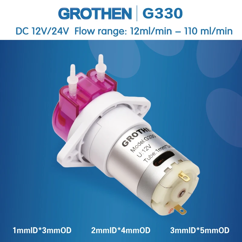 

12 В/24 В постоянного тока DIY перистальтический жидкостный насос дозирующий насос перистальтический насос для аквариумной лаборатории аналитический