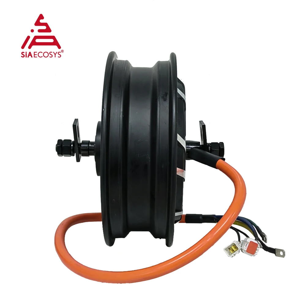 Silnik QS Motor QS260 V4 5000W, silnik piasty 72V o wysokiej prędkości do motocykla elektrycznego, koło napędowe bezpośrednie 12x3,5 cala, aluminium