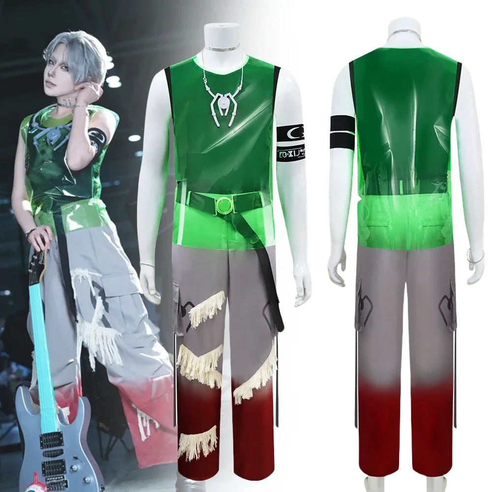 Nuovo Anime Alien Stage R7 Till Costume Cosplay Uomini adulti Top Pantaloni Abito Collana Accessori Carnevale Abiti natalizi Outfit
