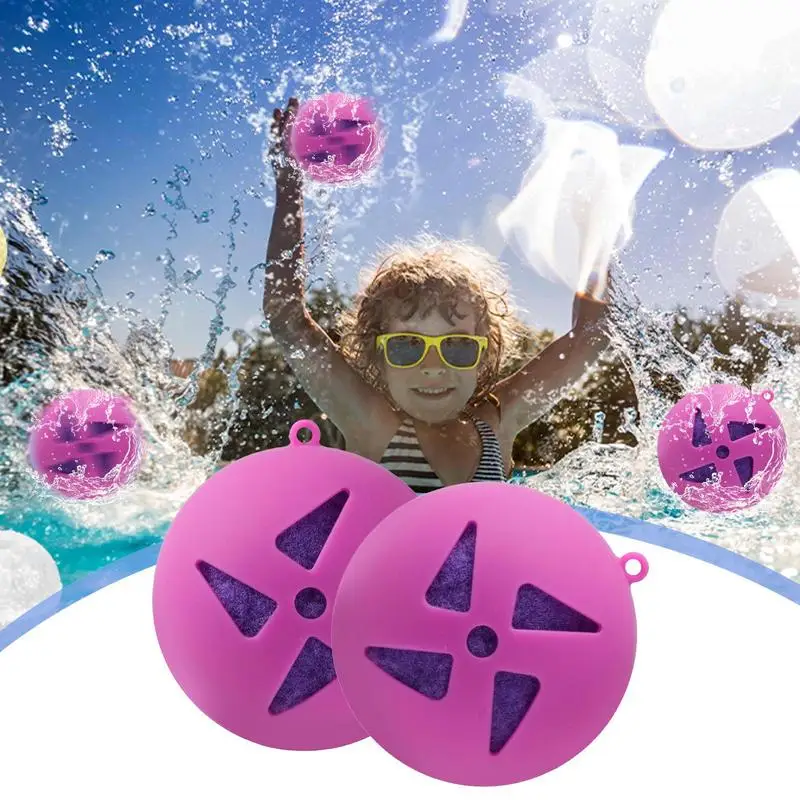 Balões de água reutilizáveis para crianças, conjunto de 5 bolas de respingos, divertidos, reutilizáveis, jogos legais, balões de água para verão, meninos, meninas, festa