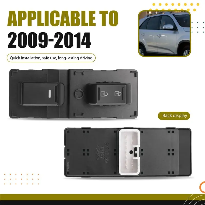 [NEW A09R!】 Tombol Kontrol Power Window Sisi Kanan Depan Untuk KIA Sorento 09-14 93575-1U100 935751U100 11 PIN Suku Cadang Pengganti