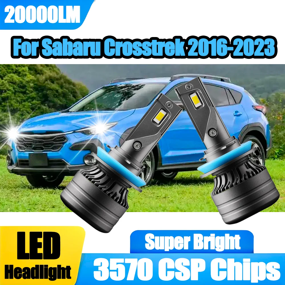 

2pcs H11 H8 H9 LED Headlight 6000K White Super Bright 20000LM 120W High Power 12V canbus led lamp For Sabaru Crosstrek 2016-2023