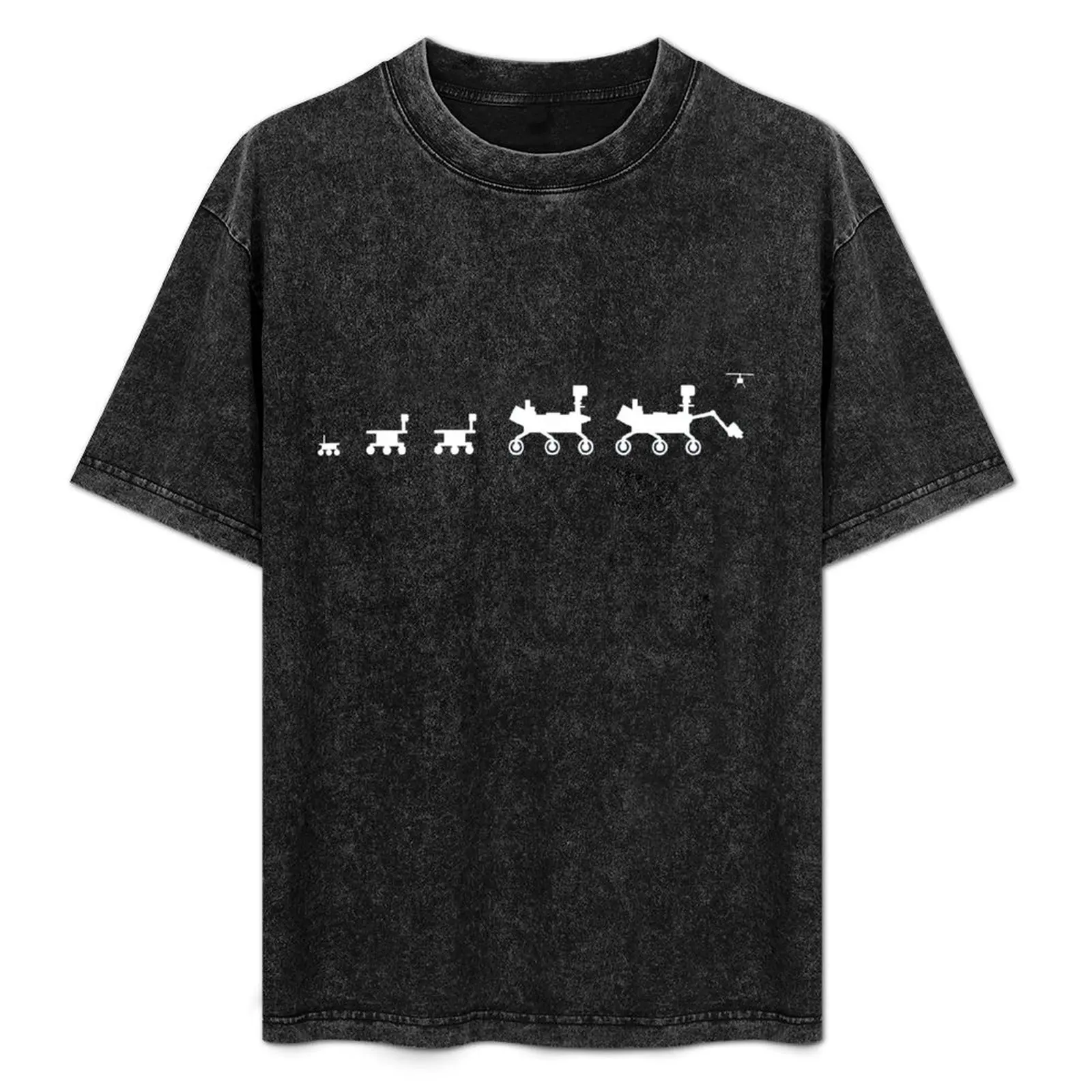 Camiseta familiar Mars Rover, camiseta informal a la moda de verano
