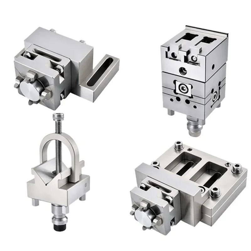 NEW Three-Way Adjustable Fixed/V-Shaped/Adjustable Precision Positioning Fixture for 3-Axis Wire Cutting Applicable to EDM, WEDM