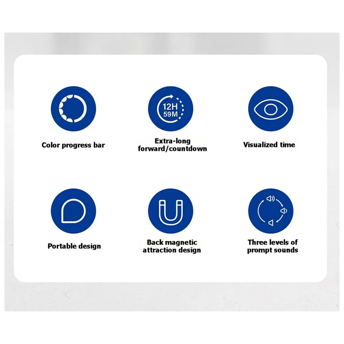 New Visual Timer for Student Learning Self-Discipline Time Management, Kitchen Baking Fitness Timer A