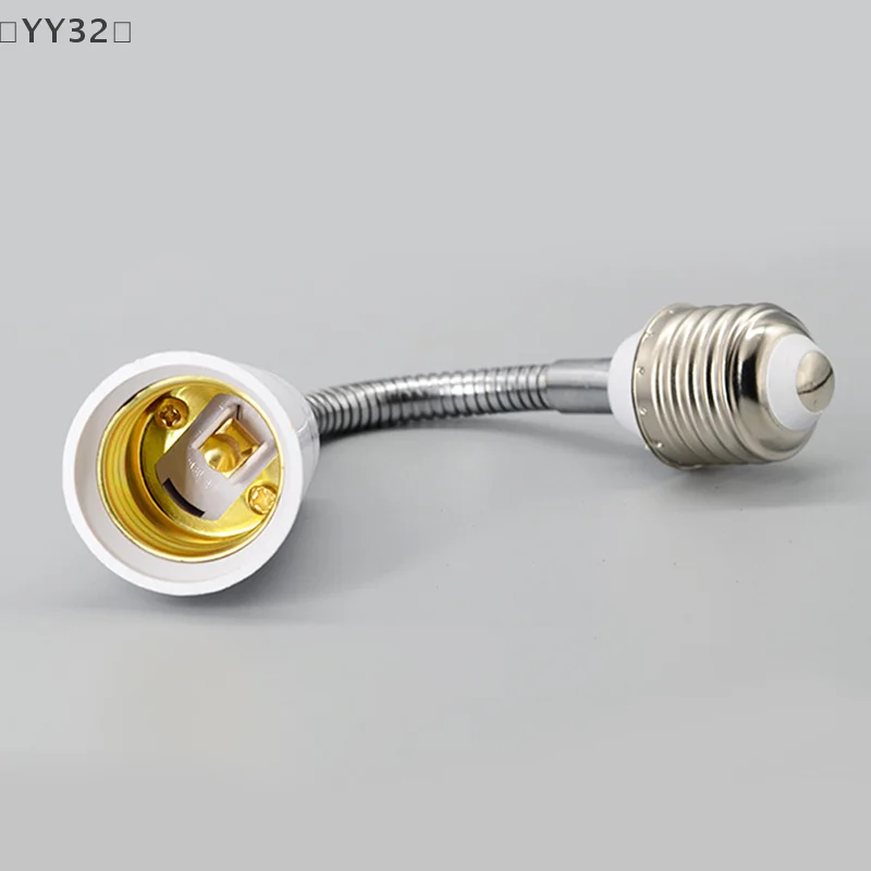 〔YY32〕E27 To E27 Lamp Base Extender 180mm Lamp Holder Converter E27-E27 Flame Retardant Lamp Socket Adapter For Light Bulb