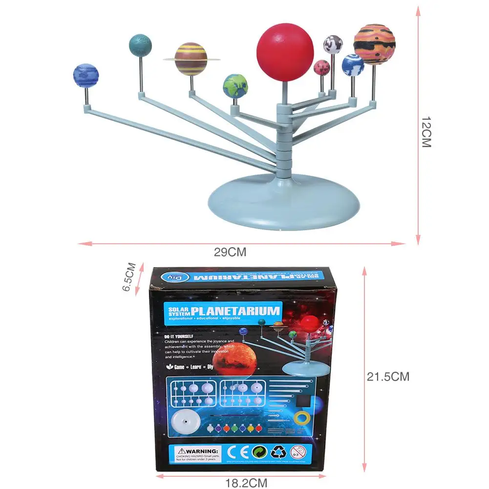 3D Solar System Planetarium  Model Learning Study Science Kits Educational Astronomy Model DIY Toy Child Gift