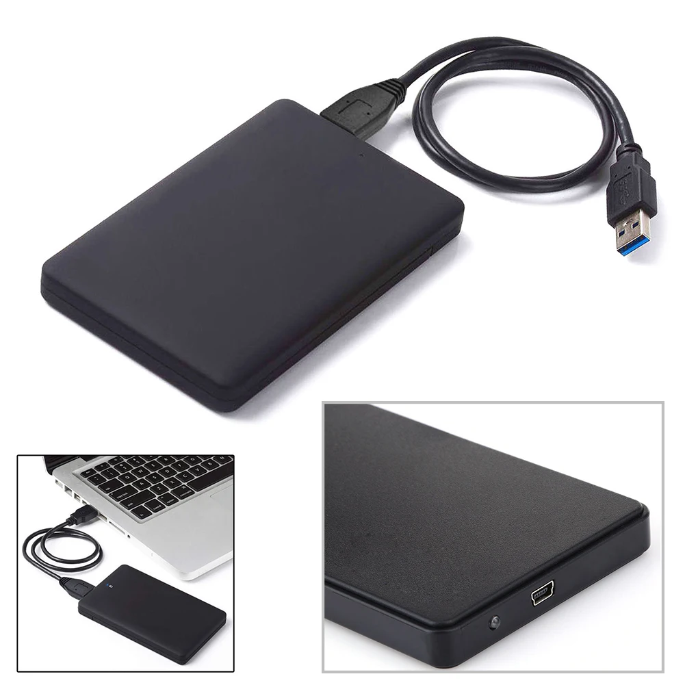 

VKTECH 2.5" HDD Case SATA to USB 2.0 Adapter External Hard Drive Enclosure Hard Disk HD Box SSD Case HDD Enclosure Support 2TB