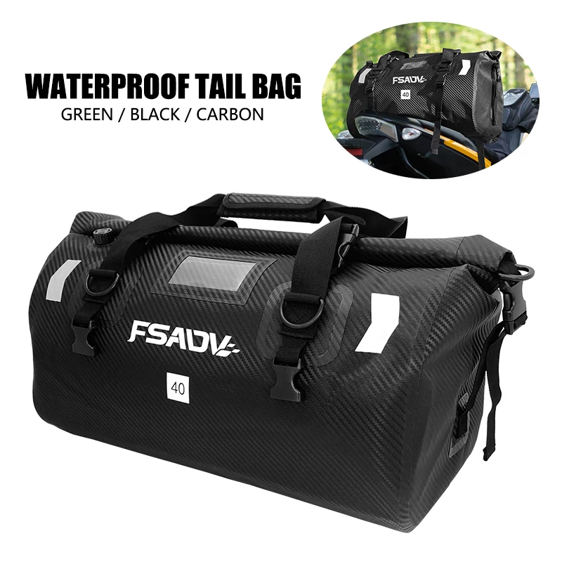 

НОВЫЕ мотоциклетные водонепроницаемые хвостовые сумки, многофункциональная прочная задняя сумка для сиденья для мотокросса, большая вместительная дорожная уличная сумка для багажа