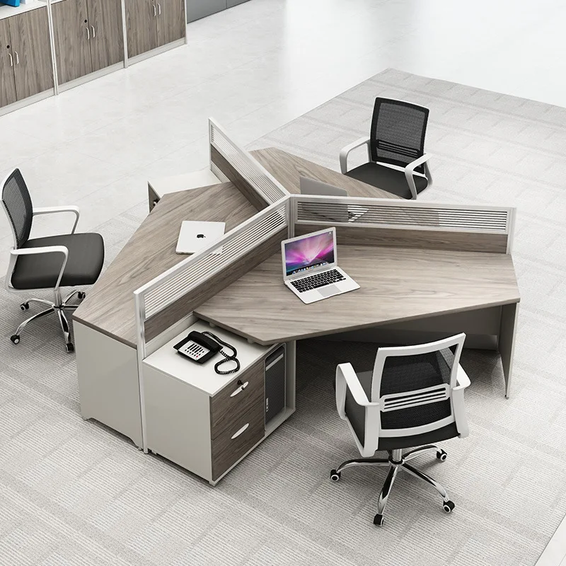 

Office furniture, screen workstations, irregular shaped senior staff desks, simple modern financial combination desks and chairs