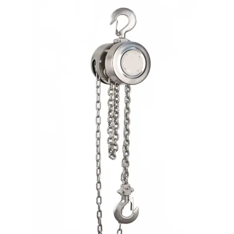 1 Ton Manual Chain Hoist Stainless Steel Hand Lift IP54 Waterproof for Warehouse Construction Mining Farm Food Industry Heavy