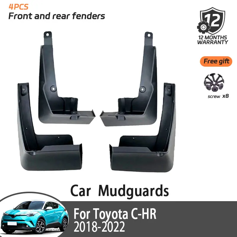 

Mudguard For Toyota C-HR C HR CHR 2016 2017 2018 2019 2020 2021 2022 AX10 AX50 Mudguard Guard Fender Mudguard Splash Guard ABS
