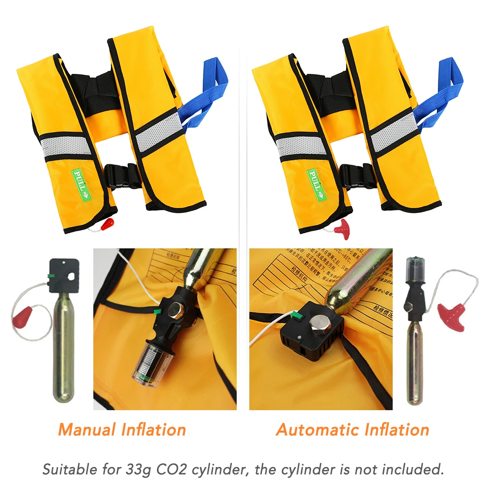 Manual / Automatic Inflatable Life Jacket Adult Life Vest Water Sports Swimming Fishing Survival Jacket swimming life jacket