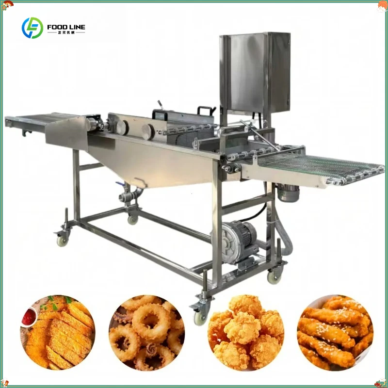 Muti- Functional Meat Chicken Nuggets Maker Burger Patty Production Line FL Customized