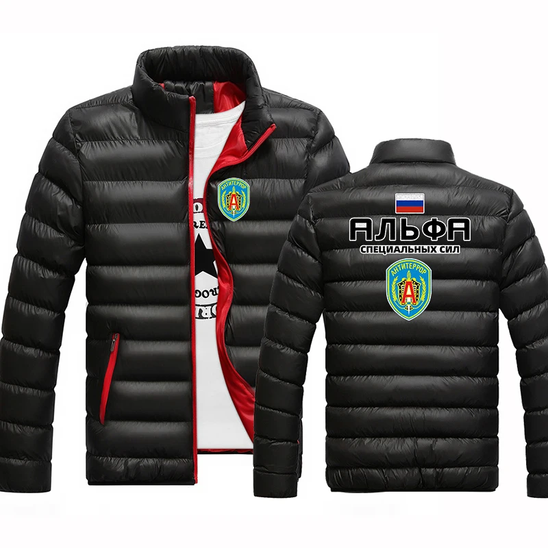 Russian Spetsnaz Alfa Unit Counter Terrorist Special Unit Forces Winter New Men's Jacket Male Warm Outdoor Coat Casual Hoodies