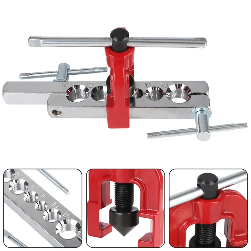 【البيع الساخن!】أداة حرق أنابيب النحاس CT-2010 أنبوب النحاس المتوسع التبريد المياه الغاز الفرامل مع لوحة قضيب مخرطة إحراق