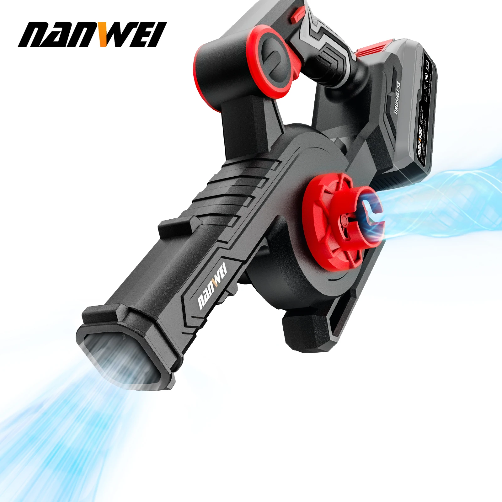 NANWEI lithium-ion blower rechargeable blower blower storm machine outdoor blowing dust blowing leaves blowing snow