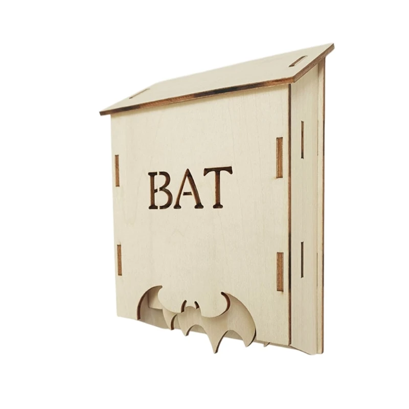  Outdoor Wooden Bat House for Tree Hanging and Bat Shelter Use