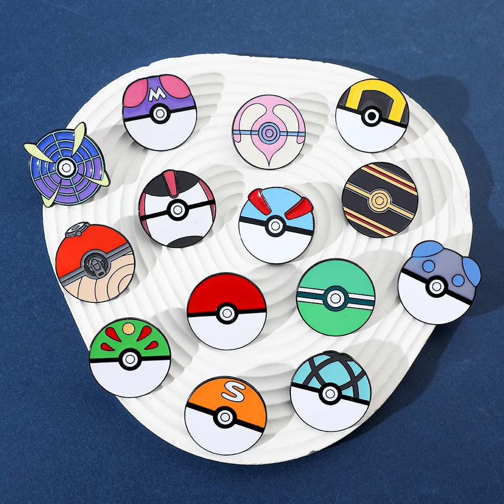 Pokemon Enamel Pin - Cartoon Brooch Poké Ball Great Ball Metal Badge for Backpack Clothing Jewelry Accessory Gift view 5