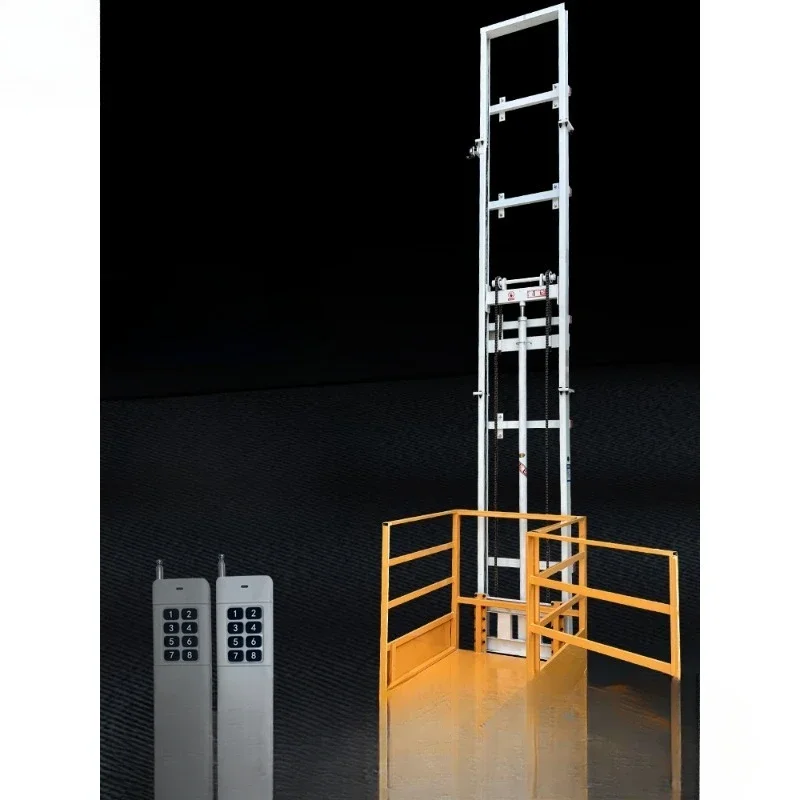 Electric small freight elevator hydraulic platform workshop warehouse factory building lifting rack cargo monorail hoist
