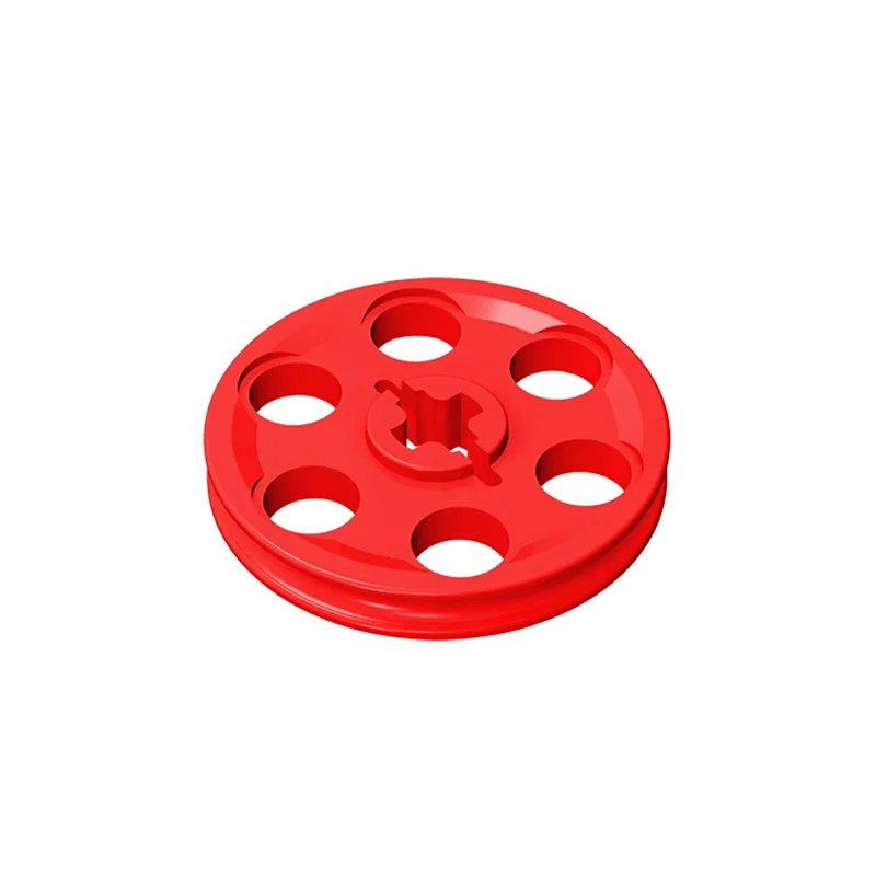 10pcs Compatible MOC Brick Parts 4185 2786 49750 65668 High-Tech Wedge Belt Wheel Pulley Building Block Particle DIY Kid Toy