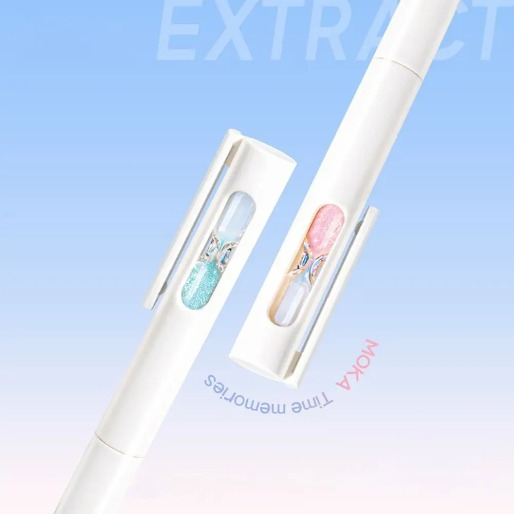 4 قطعة/3 قطعة الإبداعية البلاستيك هلام القلم الصحافة نوع 0.5 مللي متر الحبر الأسود قلم حبر جاف التجفيف السريع قلم محايد اللون هدية