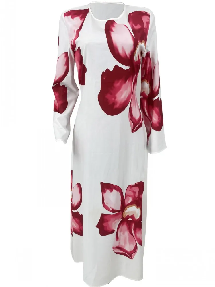 

African Dresses for Women Elegant 2025 Summer Autumn Dashiki Long Sleeve Maxi Dress Ladies Traditional African Clothing