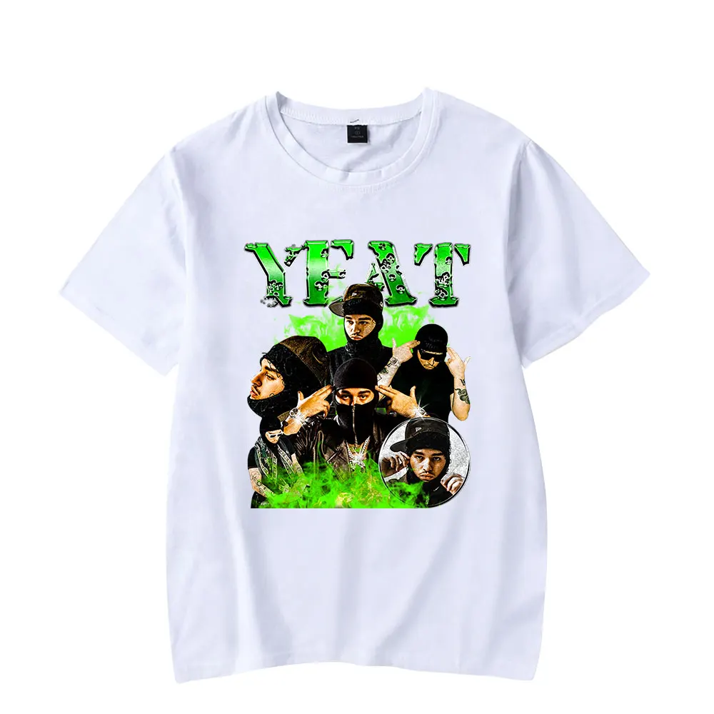 Yeat Rapper Tour Merch T-shirt Summer Unisex Fashion Funny Casual HipHop Style Streetwear Tee