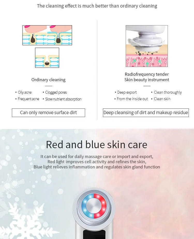 NYSmart Library Home Use Mini Ems Meso Portable Rejuvenation Machine Hand Facial Massager Beauty Device