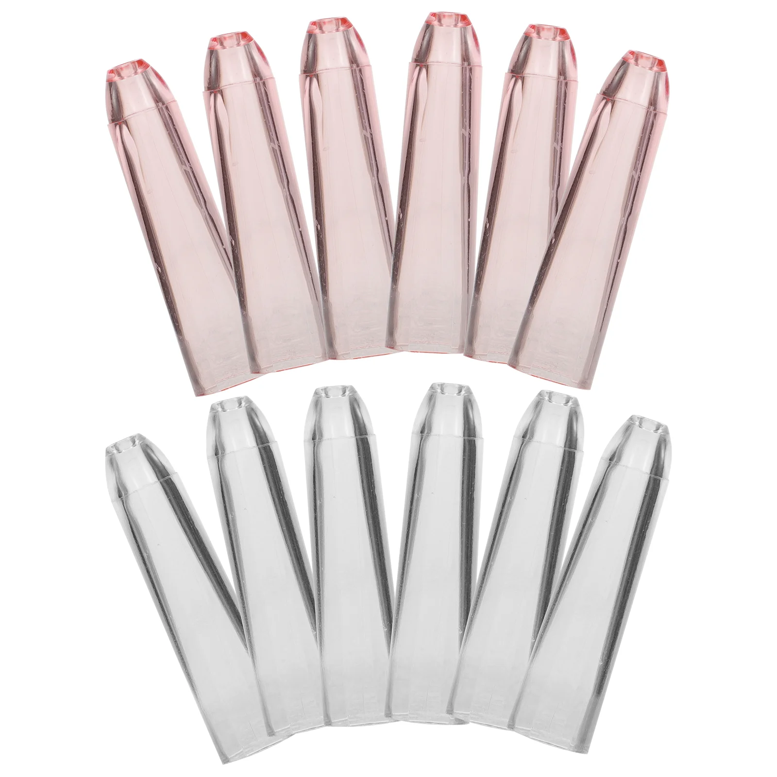 12 Pcs Pencil Extender Plastic Caps Cover for Student Lead Pencils Replace Tip Protector School