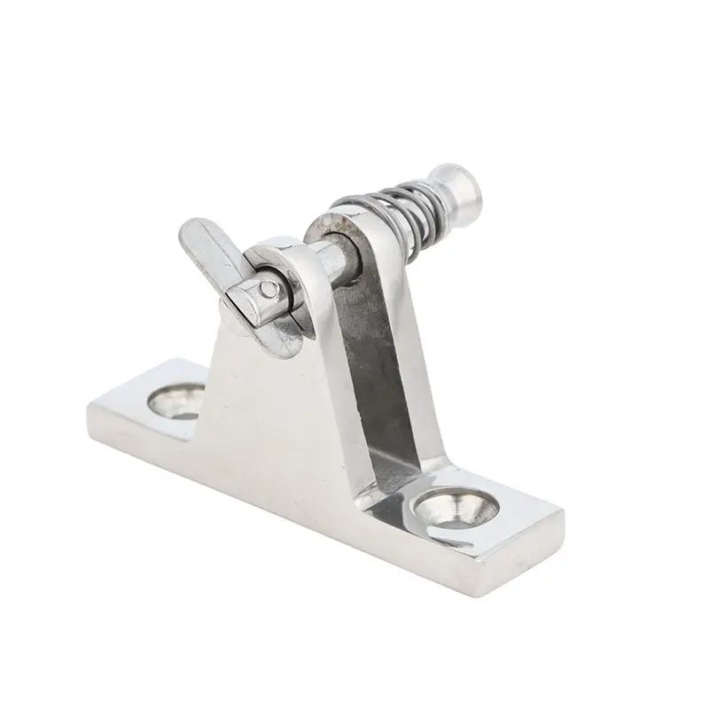 【CMO】1Pc Boat Bimini Parts Accessories Marine 316 Stainless Steel Top Deck Hinge Mount Fitting Marine Yacht Hardware