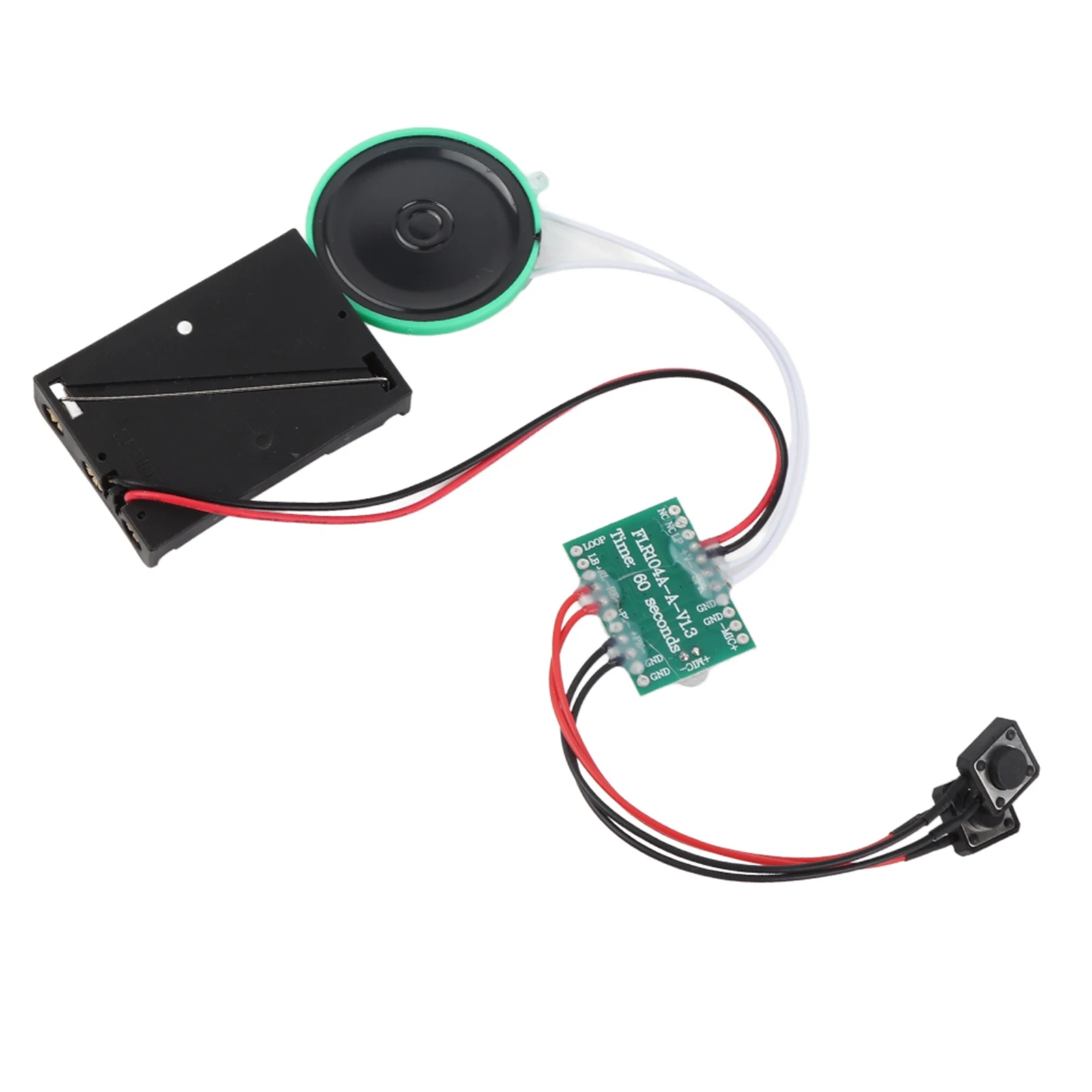 60-second Recording Playback DIY Voice Greeting Card Module Cable Extened 10CM Greeting Card Module Voice Greeting Card Module