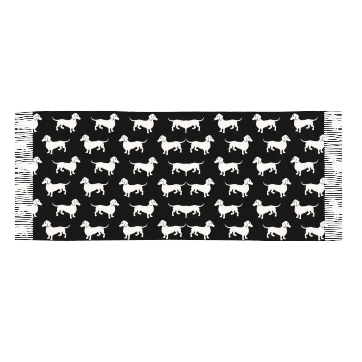 Lady Large Wiener bassshunds Badger sciarpe donna inverno autunno spessa calda nappa scialle avvolgere cucciolo salsiccia cane sciarpa