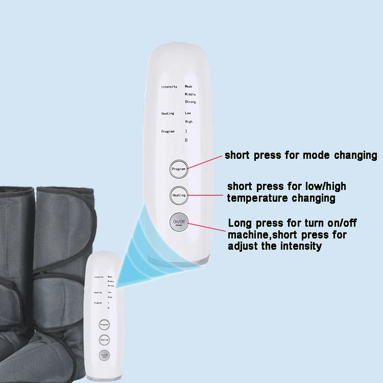 ポータブル折りたたみ式エアコンプレッションブーツ、高周波振動、アスリートのリリーフ、筋肉の回復