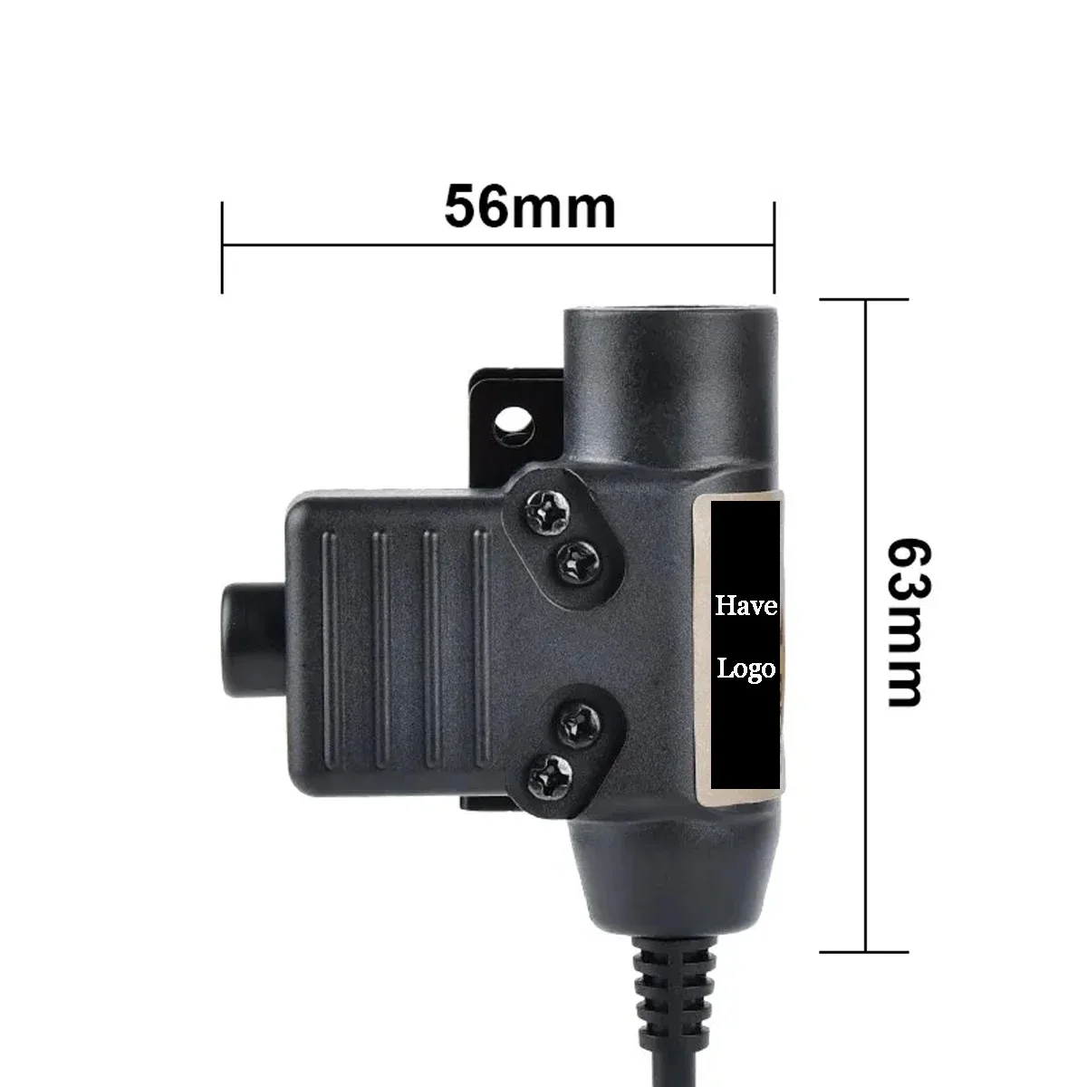 Tactical U94 PTT 7.0 Cable Plug  Headset Adapter for Walkie Talkie TYT F8 ipsc accessories Radio Motorola Kenwood