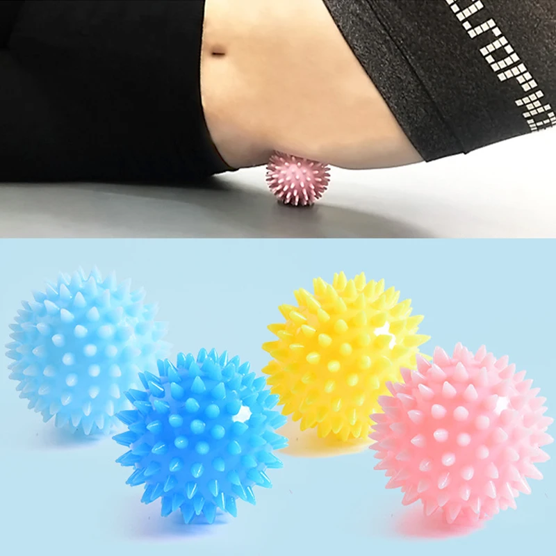 Fitness Massage Ball Soft Spike Ball Hand Strength Recovery Exercise Massage Ball Yoga Fitness Spiky Massager Relax Muscles