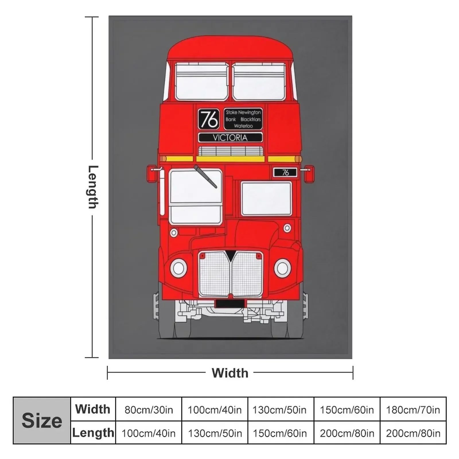 Routemaster London Bus Throw Blanket Luxury St Soft Plush Plaid Kid'S Sofa Quilt Decorative Throw Blankets For Bed Blankets