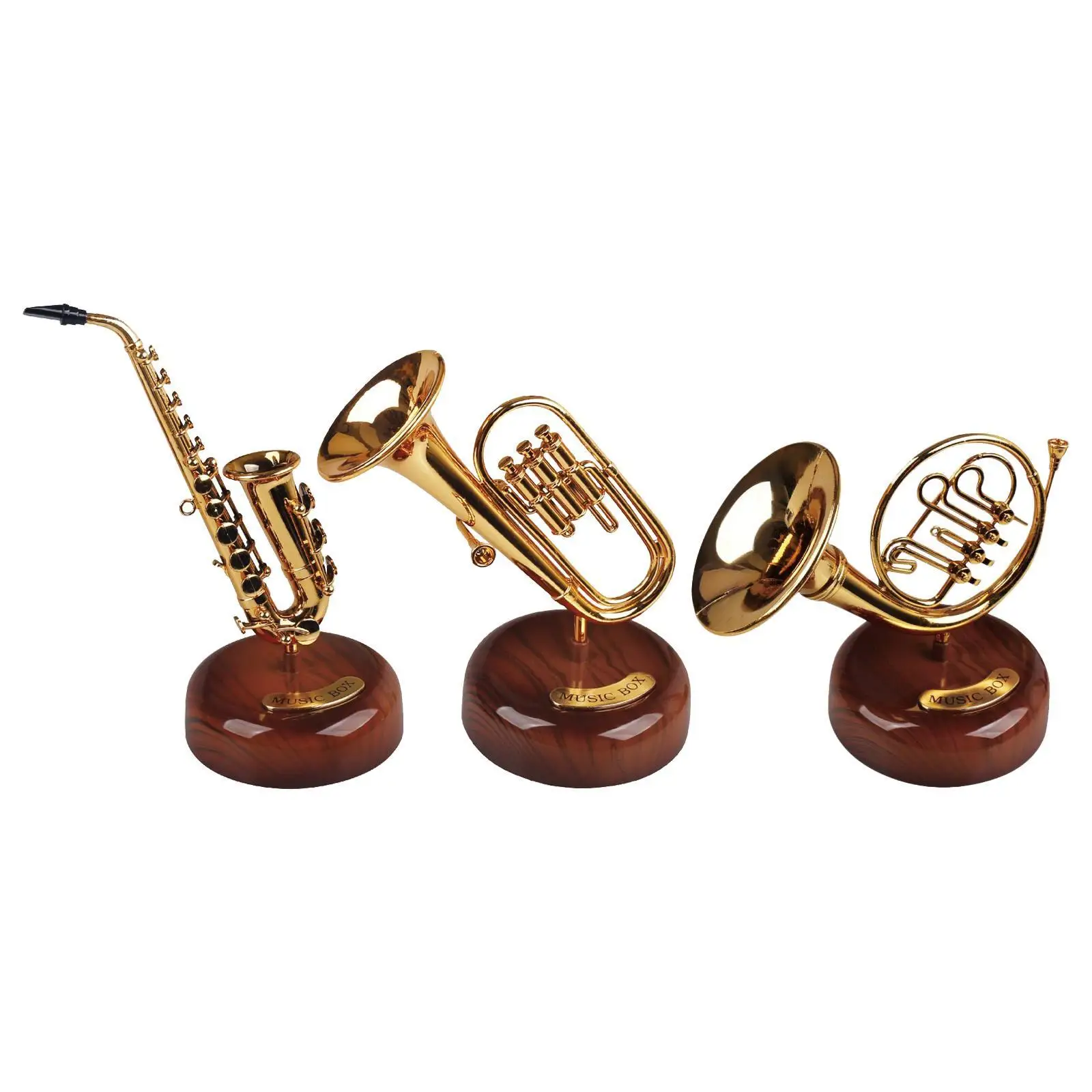 Saxophone Music Box Ideal Gift Home Decoration for Tabletop Parties Cabinet