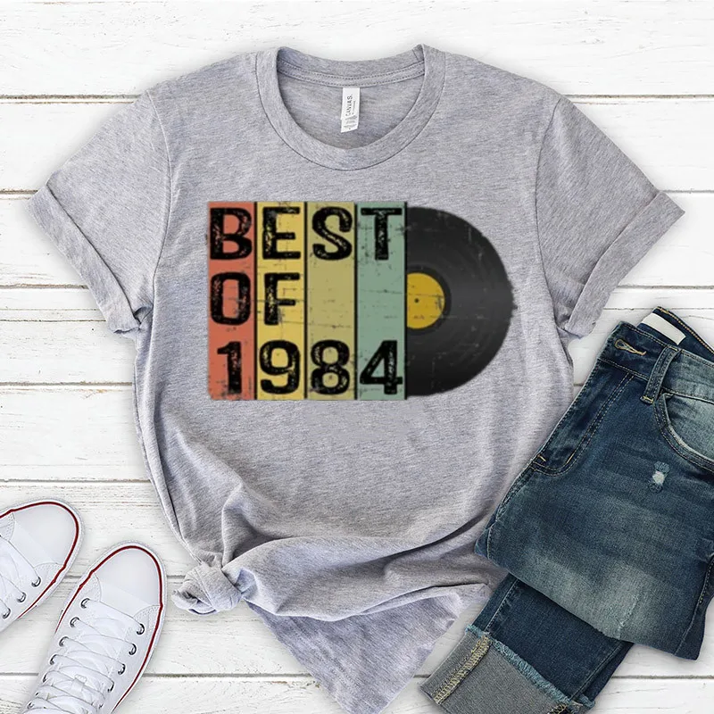 37th Birthday Gift For Him Her 37 Birthday Shirt For Women Men, Birthday Party Shirts Best Of 1984 100% cotton TShirt Unisex y2k