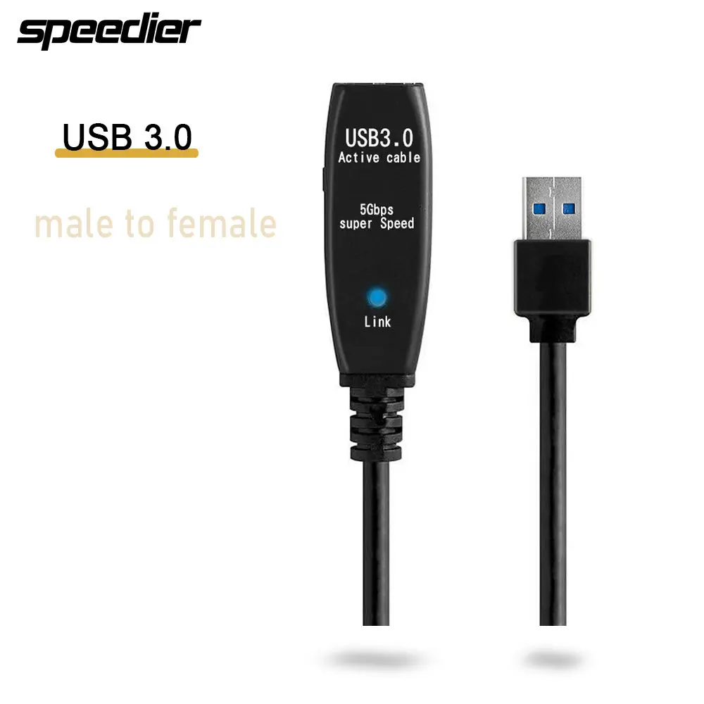 USB3.0 Extension Cable USB Male To Female Video Conference Camera Cable Signal Amplifier Printer Camera 5m/10m/15m/20m/25m/30m