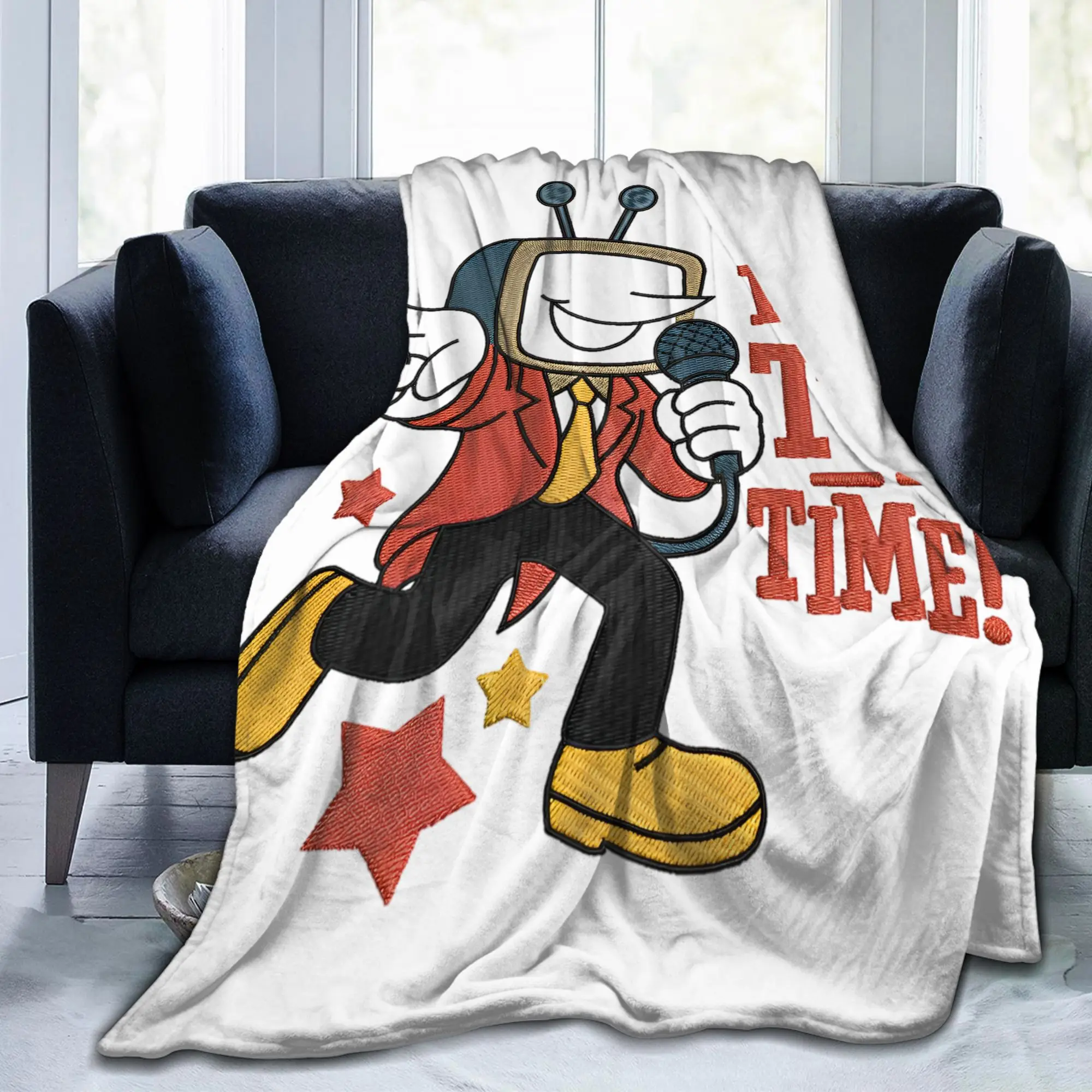 إنها لعبة وقت التلفزيون بطانية Tenna Deltarune الفانيلا رهيبة لينة رمي البطانيات للمفرش الربيع/الخريف #1