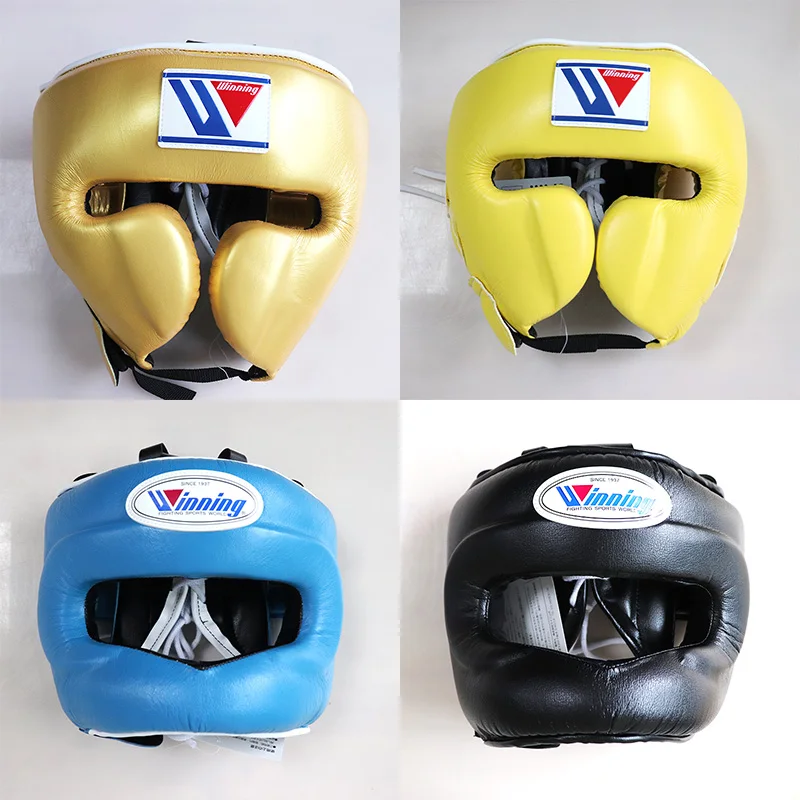 Winning Boxing Full Face Headgear Cheek Protector Headgear Authentic