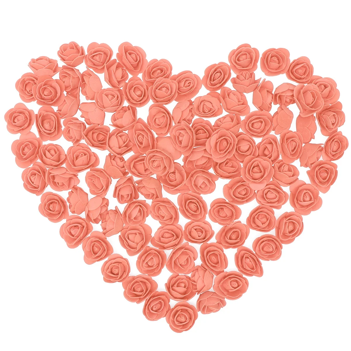 

100 Pcs Rose Heads Pink Soft Foam Wedding ReusableFlowers Bouquet Fake Rose Heads DIY Craft Supplies