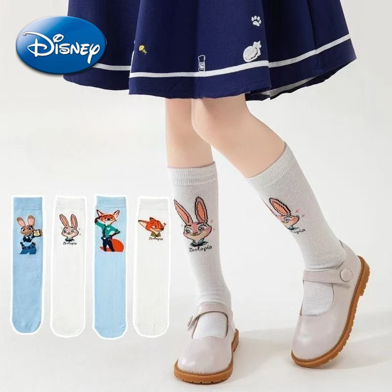 

Disney Zootopia 2 Socks Judy Nick Cartoon Kawaii Character Cotton Breathable Student Children Baby Middle Socks Boy Girl Gift