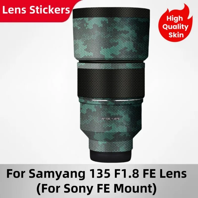 Decal Skin for Samyang AF 135mm F1.8 FE Lens Skin for Samyang AF135 F1.8 Lens Sticker 135 F1.8 Lens Decal 135 1.8 Wrap Cover