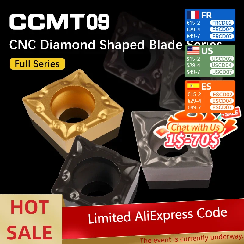 10Pcs CCMT09T304 CC…